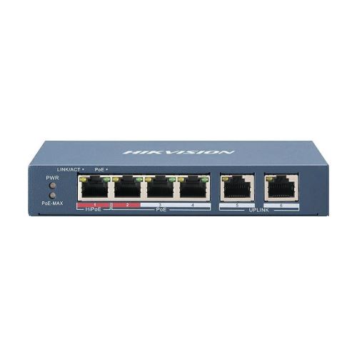 PoE switch HIKVISION DS-3E1106HP-EI (4+2) Smart managed