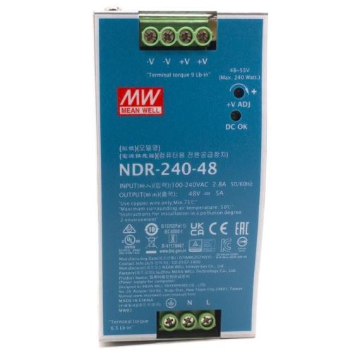 Průmyslový zdroj NDR-240-48  240W, 48V