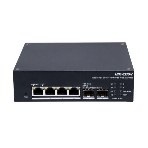 Průmyslový Solární POE switch HIKVISION DS-3T1506HP-EI-UPS